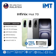 Infinix Hot 70 Smartphone | Mediatek Helio G100 Ultimate  | 6.78" IPS LCD Display | 6000mAh Battery