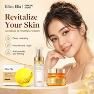 Ellen Ella Ginseng Renewing Combo Skincare Set Deep Cleansing Nourish Repair Skin Helps Firm Skin