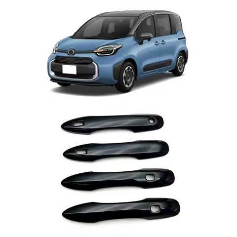 For Toyota Sienta 2022 2023 Car Door Handle Cover Trim Carbon Fiber/Chrome/Black Car-Styling Exterio