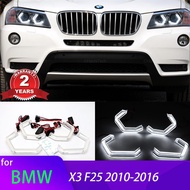 M4 Iconic Style White LED Crystal Angel Eye Kit Daytime Running Light for BMW for BMW X3 F25 2010-2016  Car Accessories