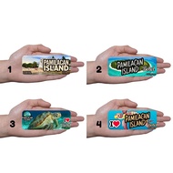 I LOVE PAMILACAN ISLAND RUBBER REF MAGNET SOUVENIR
