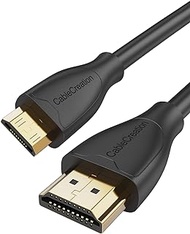 Mini HDMI to HDMI Cable, 4K HDMI to mini HDMI Bidirectional High Speed Adapter, for Graphics Card,HDTV,Tablet,Camera,Sony HDR-XR50,Nikon Z6 Canon EOS RP/EOS R/EOS 7D Mark II/XA40,Nvidia Shield,6ft