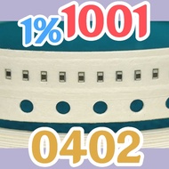 10pcs Chip resistor smd 1001 102 1K00 1% size 0402 1005 1Kohm 1K ohm