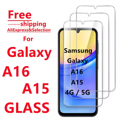 1/4Pcs Tempered Glass Film for Samsung A16 A15 4G 5G - Mobile Phone Screen Protector