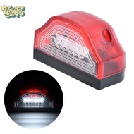 (Unique) 3 LED Number Lamps E9 12V-24V For Lorry Truck Trailer White Light Waterproof Car License Pl