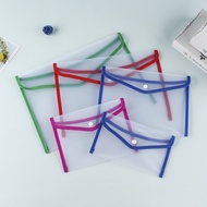 WEIBO 838 A6/A5/B4 transparent button document bag Office/School supplies/giveaway