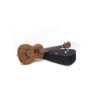 Meria mahogany veneer top Kapua dark concert ukulele with soft case