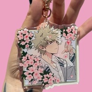 Bakugo floral Acrylic keychain