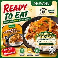 MGWoW HALAL Nasi Pra-Panas Makanan Siap Makan Halal–Nasi Rendang Ayam Self-Heating Rice (190g)