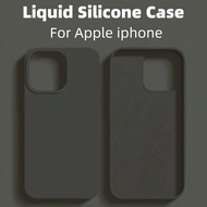 1pc Luxury Liquid Silicone Phone Case Compatible With Apple I Phone 16 11 13 12 14 15 Pro Max Cases 