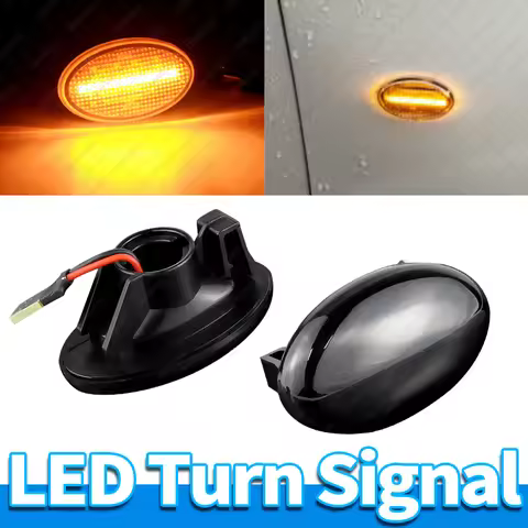 2PCS Dynamic LED Side Marker Light Sequential Turn Signal For Mercedes Benz A-Class W168 Vito W639 W