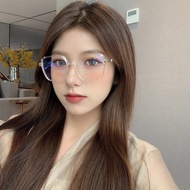 TRENDY Anti-Radiation Glasses Square Korean Style Glasses Retro Frame Petak Eyeglasses