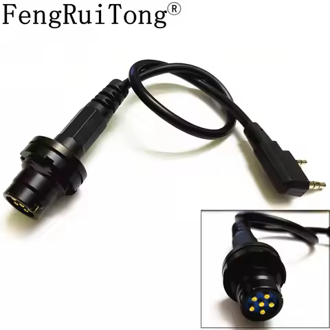 AN/PRC-152/PRC148 PRC624 for Harris walkie talkie 6pin plug turn for Kenwood adapter U-283/U walkie