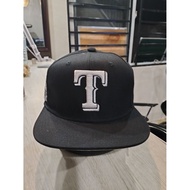NE 9Fifty Texas Rangers Black Fitted Cap