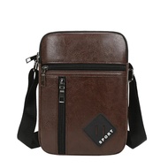 New Messenger Bag Men Pu Leather Crossbody Shoulder Strap Handbags Men's Business Across Fashion Bag For Clutch Single Backpack SYUE