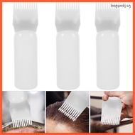 💍 3Pcs Root Comb Hair Coloring Squeeze Bottles 11.8X1.8X1.8in