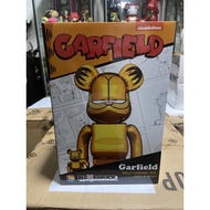 Authentic 400% + 100% Garfield gold chrome bearbrick be@rbrick