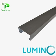 PTR Aluminium Profile Open Back Polos Kusen 4 inch Lumino