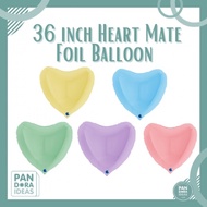 36 inch Heart Matte Foil Balloon Grabo | Premium Heart Foil Balloon