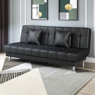 Single Double Three-Seat Sofa 1.8 M 2 M Sofa Leather Folding Bed Dual-Use Small Apartment Bean Bag Living Room PU Leather