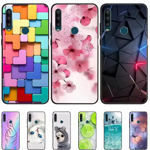 For Alcatel 1SE 2020 Case Cute Cat Painted Bumper Silicone TPU Soft Phone Cover Case For Alcatel 1SE