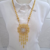 Kalung Bros Kebaya Kutubaru Jurai Full Mata Etnik Mewah Elegan Aksesoris Pakaian Adat Bugis Makasar 