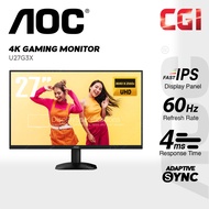AOC 27" U27B35 4K UHD IPS HDR10 10-Bit Color 4ms Delta E<2 Professional 3-Side Frameless Monitor