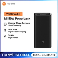 【SG READY STOCK】Xiaomi Power Bank 20000MAh 50W PB200SZM Fast Charging USB Type-C Portable Mi Powerbank