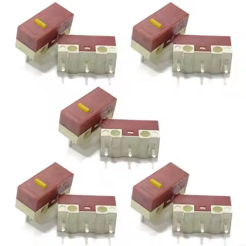 2/10pcs/lot Huano Mouse Micro Switch Yellow Dot Micro Mute Button 30 Million Clicks Mouse Maintenanc