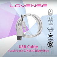 Lovense USB Cable Universal Jackpin Plug In Charger White (Lush/Lush 2/Hush/Edge/Osci) [Authorized Dealer]