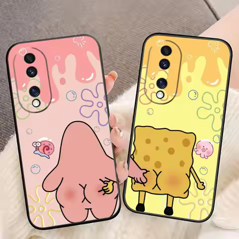 P-Patrick Star S-Spongebob Phone Case For VIVO Y04 Y15S Y16 Y17S Y19S Y21 Y22S Y28 Y29 Y35 Y36 Y39 Y