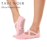 Tavi Noir Non-Slip Socks With Cross-Strap Ballet Shoes Chloe Model