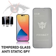 TEMPERED GLASS ESD ANTI STATIC SPY VIVO T5 Y21D Y75 1QOO Z9 Z9X 5G iQOO 15R V9 V9 PRO V11 V11i V11 P