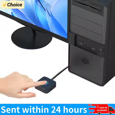 USB Fingerprint Reader with 5ft Cable Fingerprint Scanner Biometric Fingerprint Login Reader for Win