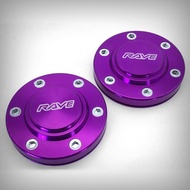 ฝาครอบดุมล้อ ฝาดุมล้อ (2ชิ้น) ดุมตบ แบบตบเข้า อลูมิเนียม แม็ก 6 รู ขนาดเส้นผ่าศูนย์กลาง 105-106 mm (