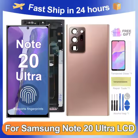 For AMOLED Note 20 Ultra For Samsung Note20U N985 N985F N985U LCD Display Touch Screen Digitizer Ass