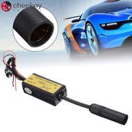 CHEEKOY Car FM Expander, FM 76-90 Mhz Black FM Converter, Durable Plastic 12V Car Frequency Changer 