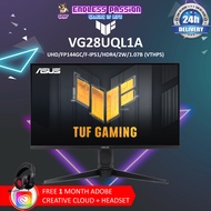 ASUS TUF Gaming VG28UQL1A 4K 144HZ DSC HDMI 2.1 Gaming Monitor - Free Headset + 3mth Adobe Creative Cloud