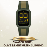 Swatch SURG101D Jam Tangan Swatch Touch Olive & Light Green Original