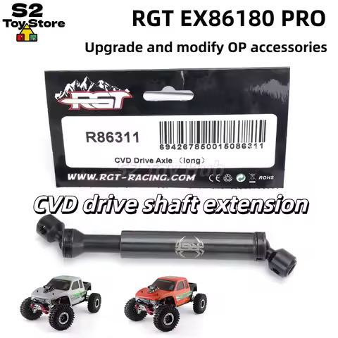 RGT R86311 Long CVD Drive Axle Upgrade OP Parts For RGT EX86180PRO RC Rock Crawler Car Modified Repl