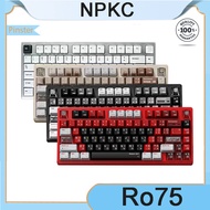 NPKC Ro75 Aluminum Lump Customized Mechanical Keyboard Aluminum Lump Quick Detach RGB the third mock