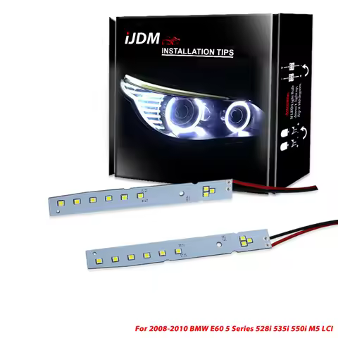 iJDM 9SMD LED Eyelid Eyebrow Modules For 2008-2010 BMW E60 LCI 5 Series 528i 535i 550i M5,HID Matchi
