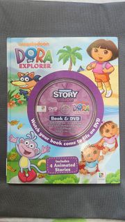 🌈🌈 100% New !  Dora the Explorer 故事書連DVD