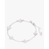 KGW KATE SPADE MULTIPLE FULL SILVER SPADE BRACELET