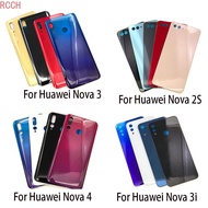 Rear Glass For Huawei Nova 3 Back Glass Battery Cover Door Housing Nova 4 3i Battery Panel For Nova 2 2S Back Cover