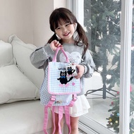 beg sekolah roda beg sekolah budak perempuan beg sekolah tahan lasak Influencer Cat Buckle Baby Smal