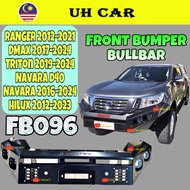 (BULLTEC FB096) Ford Ranger T6 T7 T8 XL XLT XLT PLUS WILDTRAK Metal Front Bumper Bull Bar