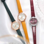 LLOYD WATCH - JAM TANGAN WANITA KOREA BAHAN KULIT ASLI ROSEGOLD BROWN