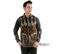 Promo Gamis Batik Kombinasi Polos Bestseller