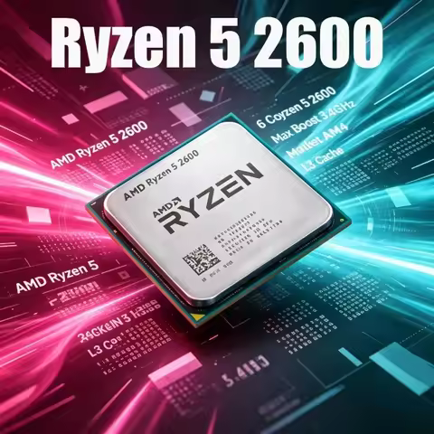 AMD Ryzen 5 2600 R5 2600 6 Cores 12 Threads AM4 DDR4 Desktop CPU for B450 X470 Motherboard Upgrade P